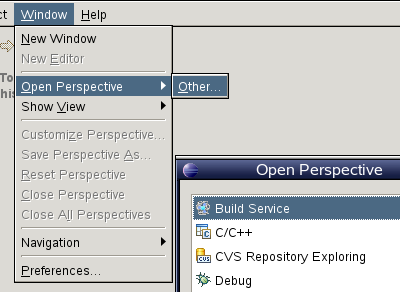 open Build Service perspective