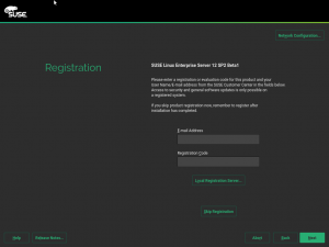 Old registration UI