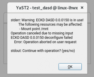 DASD deactivation details
