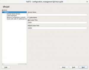 Configuring the dhcpd formula