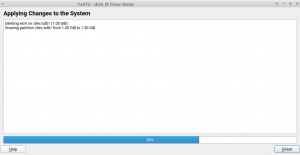 YaST Partitioner Progress Feedback